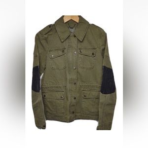 Levi’s Green Jacket Large black elbow patches gorpcore